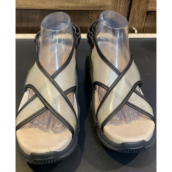 Mark Nason Skechers Transformer Chunky Criss Cross Strap Thick Sole Sandal 8.5 - Picture 1 of 8